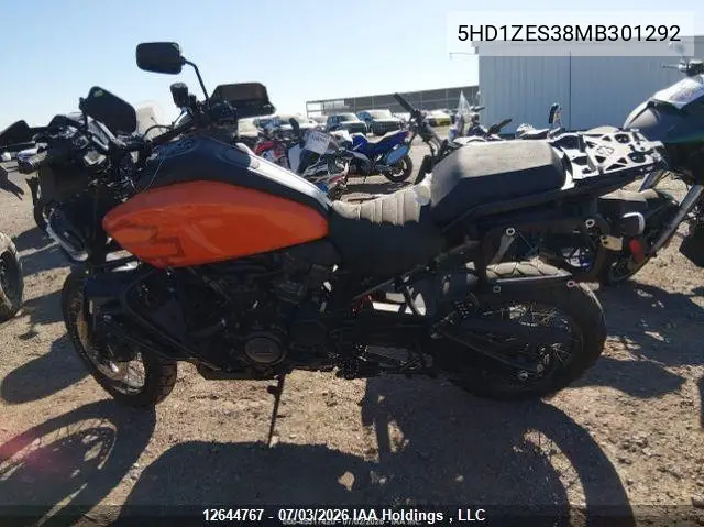 2021 Harley-Davidson Ra1250 S VIN: 5HD1ZES38MB301292 Lot: 12644767