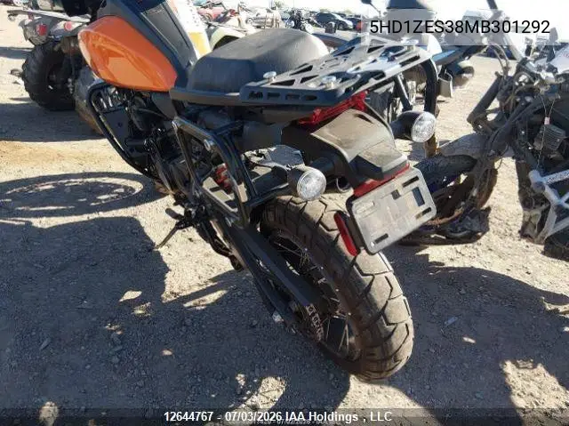 2021 Harley-Davidson Ra1250 S VIN: 5HD1ZES38MB301292 Lot: 12644767