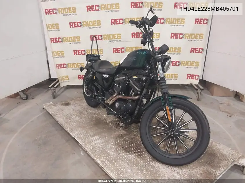 2021 Harley-Davidson Xl883 N VIN: 1HD4LE228MB405701 Lot: 44777001