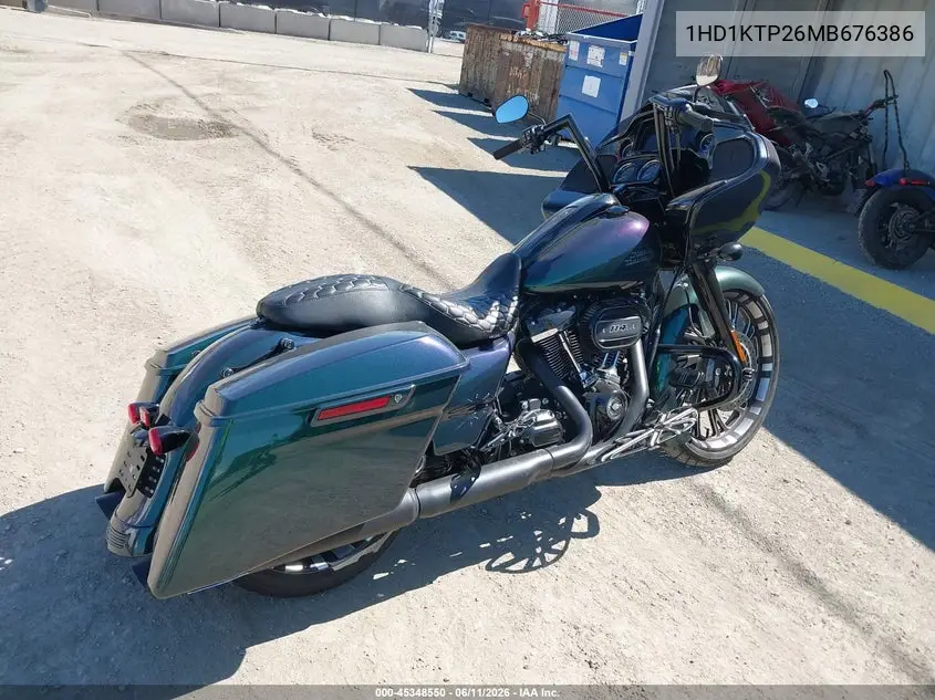 2021 Harley-Davidson Fltrxs VIN: 1HD1KTP26MB676386 Lot: 45348550