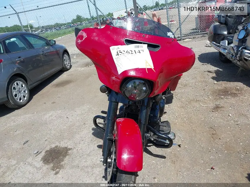 2021 Harley-Davidson Flhxs VIN: 1HD1KRP15MB668743 Lot: 45362147
