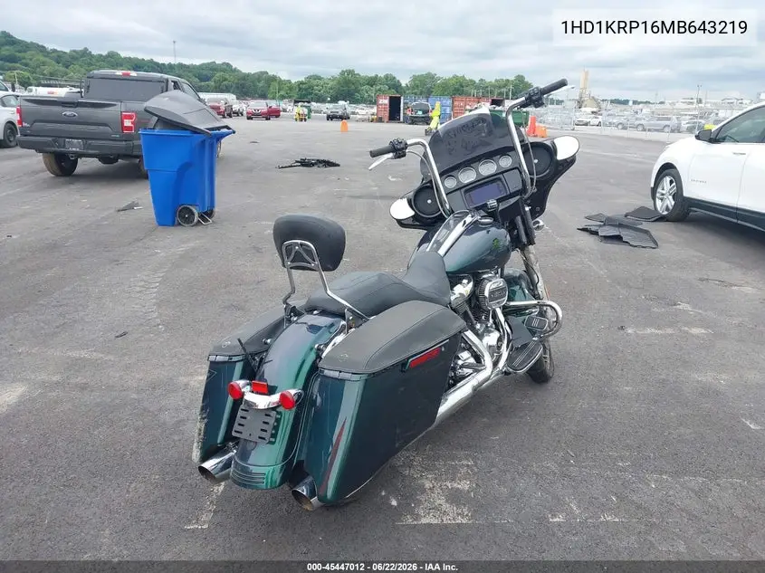 2021 Harley-Davidson Flhxs VIN: 1HD1KRP16MB643219 Lot: 45447012