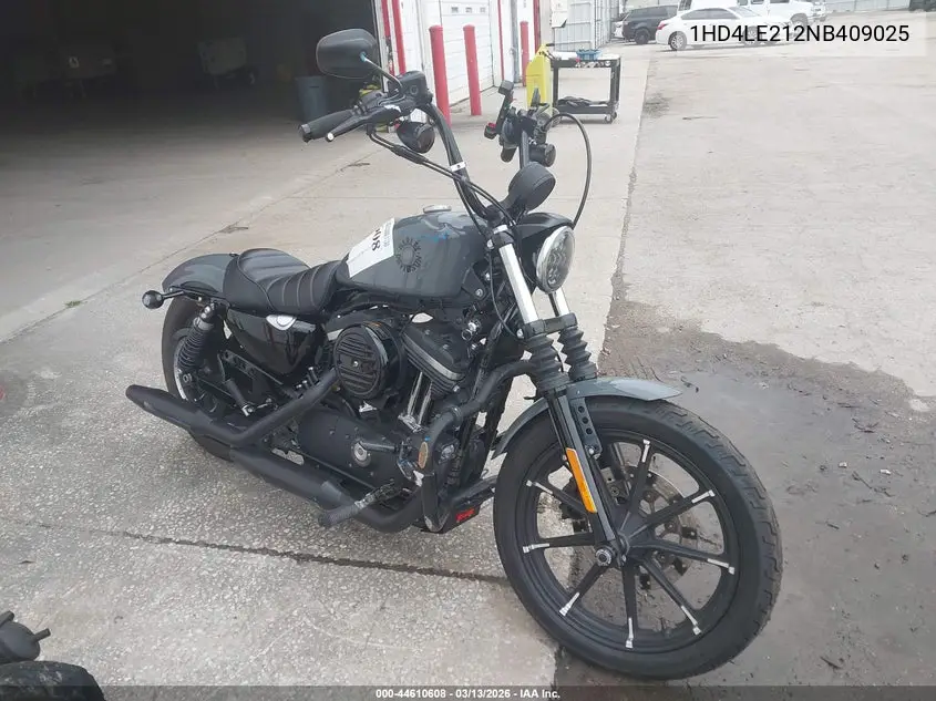 2022 Harley-Davidson Xl883 N VIN: 1HD4LE212NB409025 Lot: 44610608