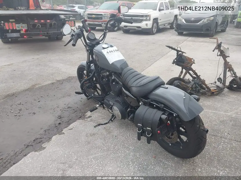2022 Harley-Davidson Xl883 N VIN: 1HD4LE212NB409025 Lot: 44610608
