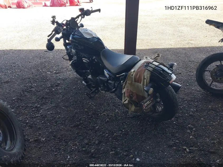 2023 Harley-Davidson Rh975 S VIN: 1HD1ZF111PB316962 Lot: 44616222