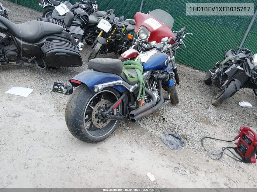 2015 Harley-Davidson Fxsb Breakout VIN: 1HD1BFV1XFB035787 Lot: 45200101