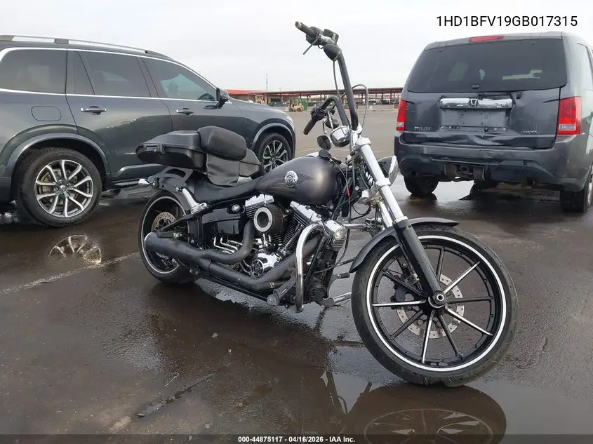 2016 Harley-Davidson Fxsb Breakout VIN: 1HD1BFV19GB017315 Lot: 44875117