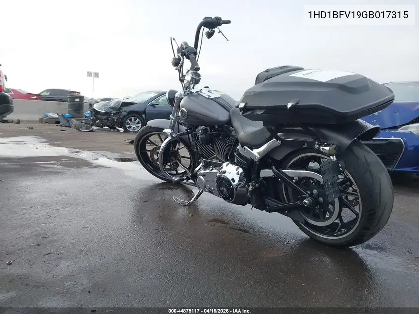 2016 Harley-Davidson Fxsb Breakout VIN: 1HD1BFV19GB017315 Lot: 44875117