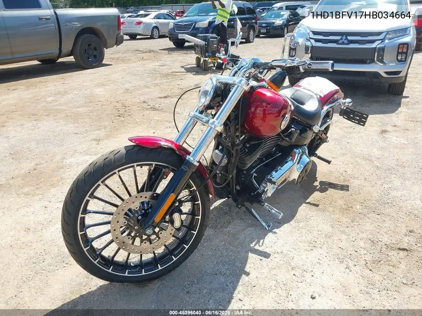 2017 Harley-Davidson Fxsb Breakout VIN: 1HD1BFV17HB034664 Lot: 45396040