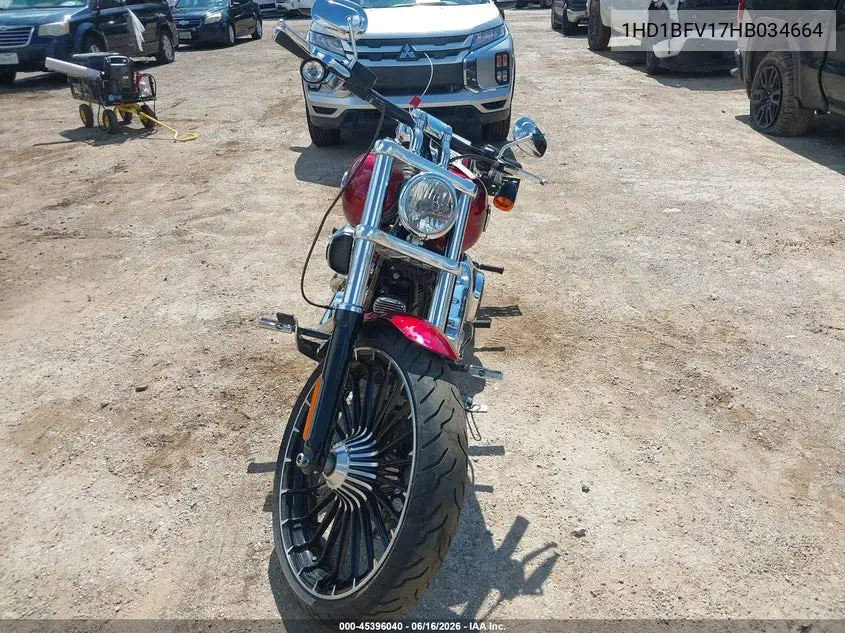 2017 Harley-Davidson Fxsb Breakout VIN: 1HD1BFV17HB034664 Lot: 45396040