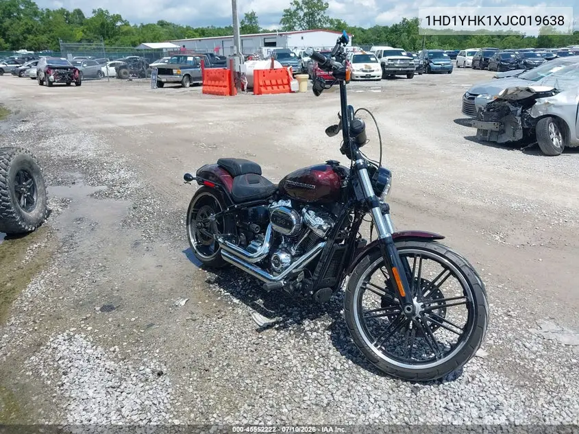 2018 Harley-Davidson Fxbrs Breakout 114 VIN: 1HD1YHK1XJC019638 Lot: 45552222