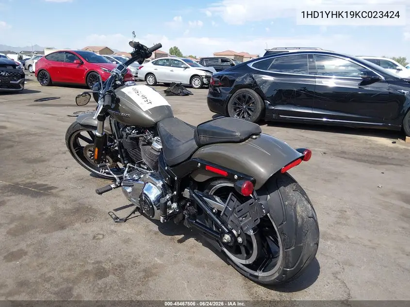 2019 Harley-Davidson Fxbrs VIN: 1HD1YHK19KC023424 Lot: 45467506