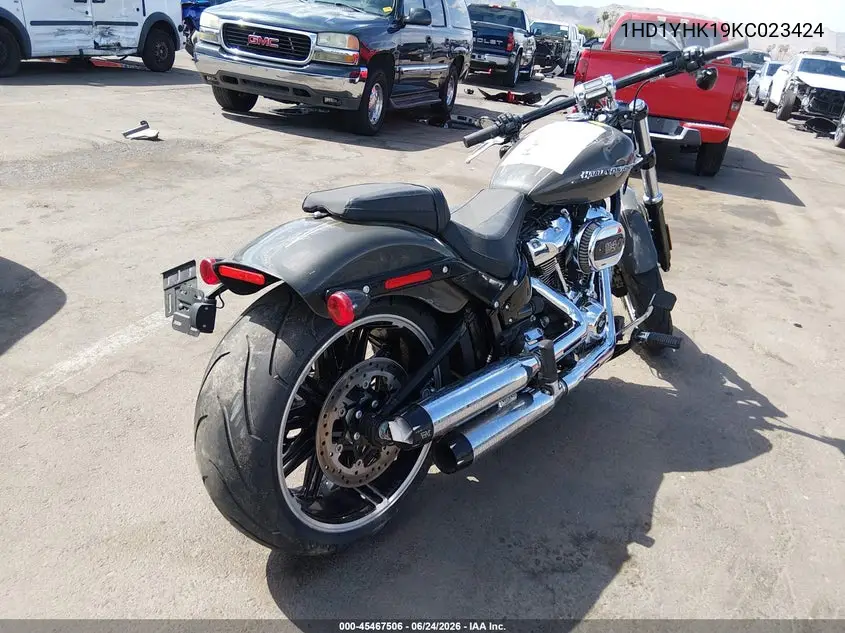 2019 Harley-Davidson Fxbrs VIN: 1HD1YHK19KC023424 Lot: 45467506
