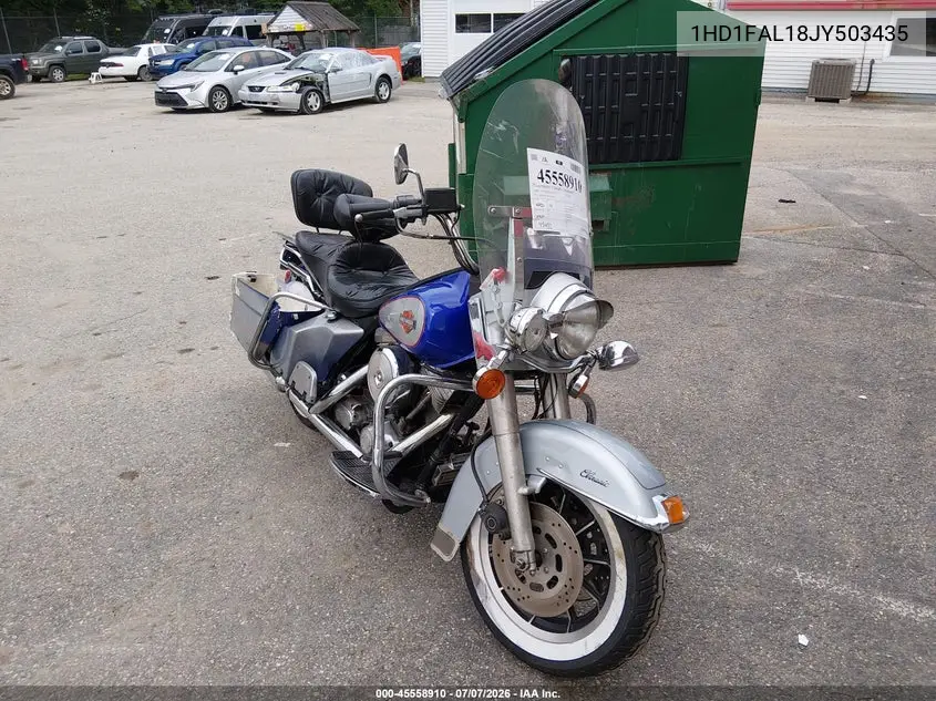 1988 Harley-Davidson Flhs VIN: 1HD1FAL18JY503435 Lot: 45558910