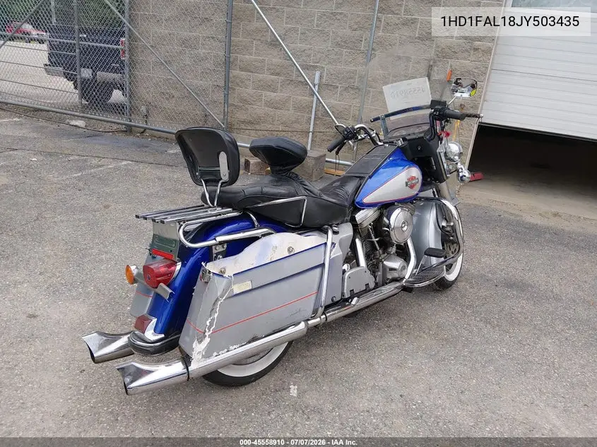 1988 Harley-Davidson Flhs VIN: 1HD1FAL18JY503435 Lot: 45558910