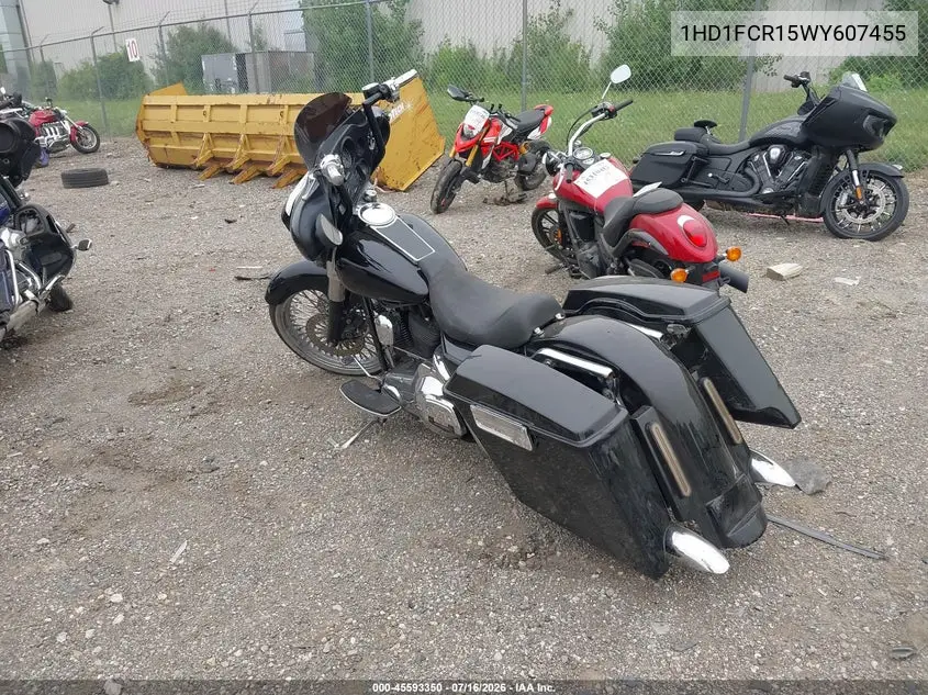 1998 Harley-Davidson Flhtcui VIN: 1HD1FCR15WY607455 Lot: 45593350