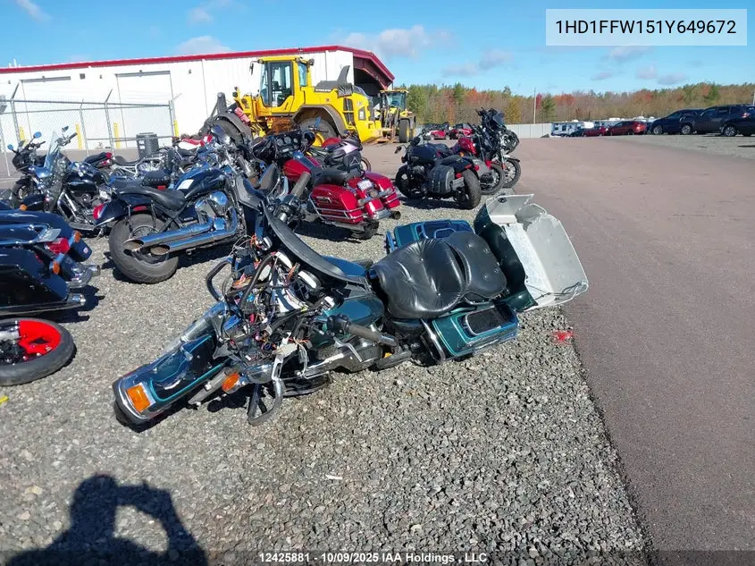 2001 Harley-Davidson Flhtci VIN: 1HD1FFW151Y649672 Lot: 12425881x