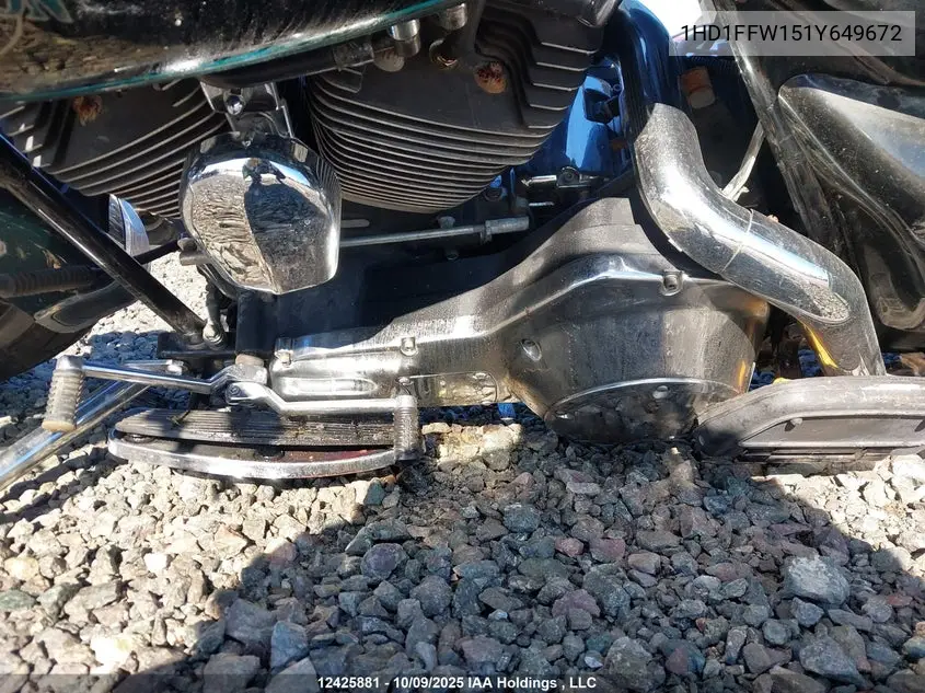 2001 Harley-Davidson Flhtci VIN: 1HD1FFW151Y649672 Lot: 12425881x