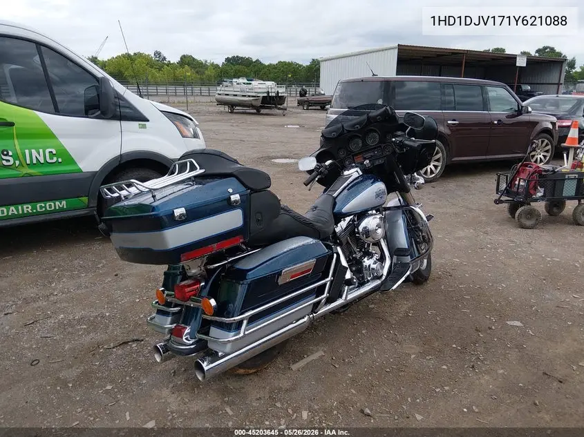 2001 Harley-Davidson Flht Classic VIN: 1HD1DJV171Y621088 Lot: 45203645