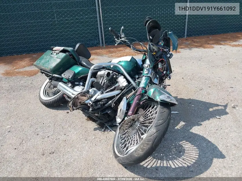 2001 Harley-Davidson Flht VIN: 1HD1DDV191Y661092 Lot: 45587883