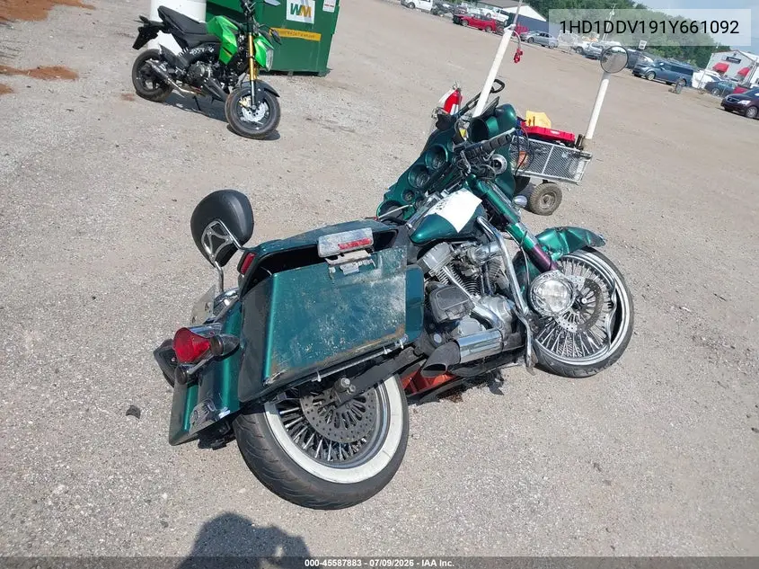 2001 Harley-Davidson Flht VIN: 1HD1DDV191Y661092 Lot: 45587883