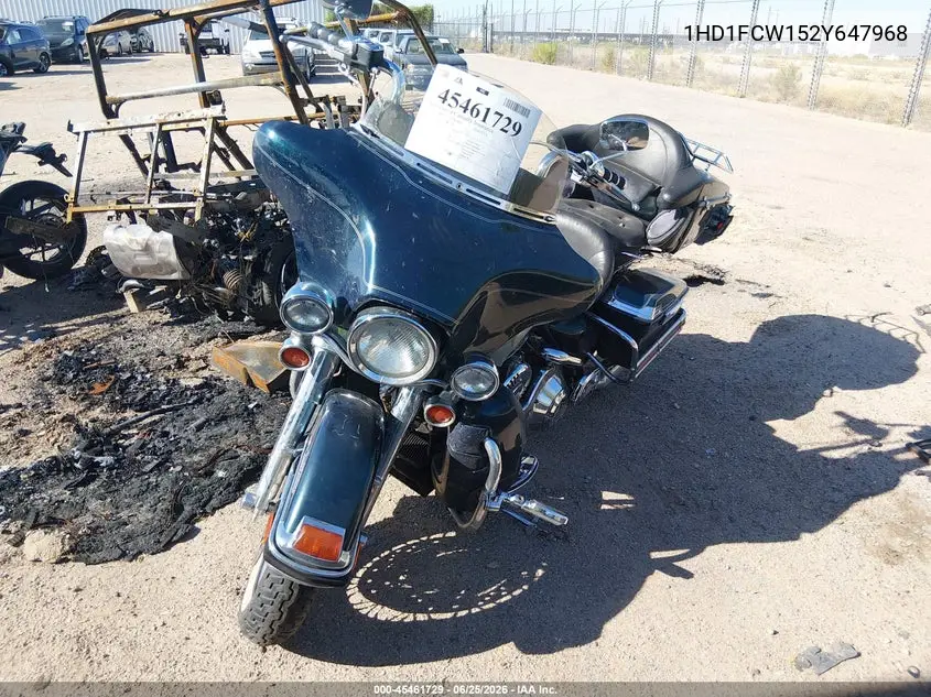 2002 Harley-Davidson Flhtcui VIN: 1HD1FCW152Y647968 Lot: 45461729