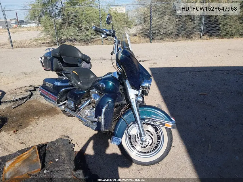 2002 Harley-Davidson Flhtcui VIN: 1HD1FCW152Y647968 Lot: 45461729