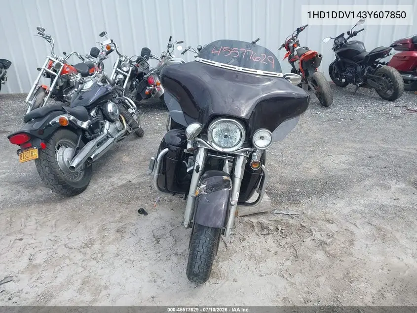 2003 Harley-Davidson Flht VIN: 1HD1DDV143Y607850 Lot: 45577629
