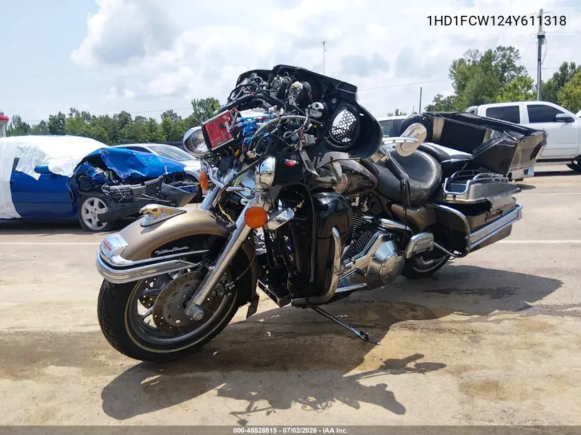 2004 Harley-Davidson Flhtcui VIN: 1HD1FCW124Y611318 Lot: 45528815