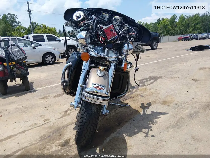 2004 Harley-Davidson Flhtcui VIN: 1HD1FCW124Y611318 Lot: 45528815