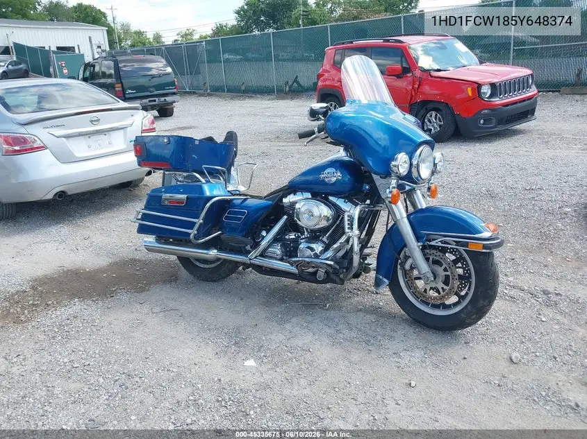 2005 Harley-Davidson Flhtcui VIN: 1HD1FCW185Y648374 Lot: 45335675