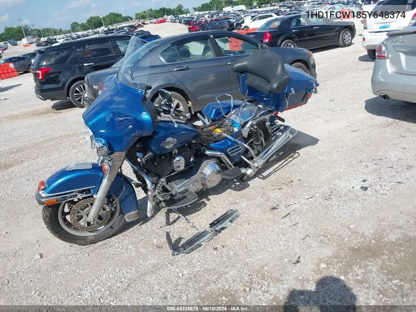 2005 Harley-Davidson Flhtcui VIN: 1HD1FCW185Y648374 Lot: 45335675