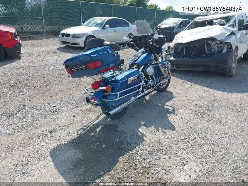 2005 Harley-Davidson Flhtcui VIN: 1HD1FCW185Y648374 Lot: 45335675