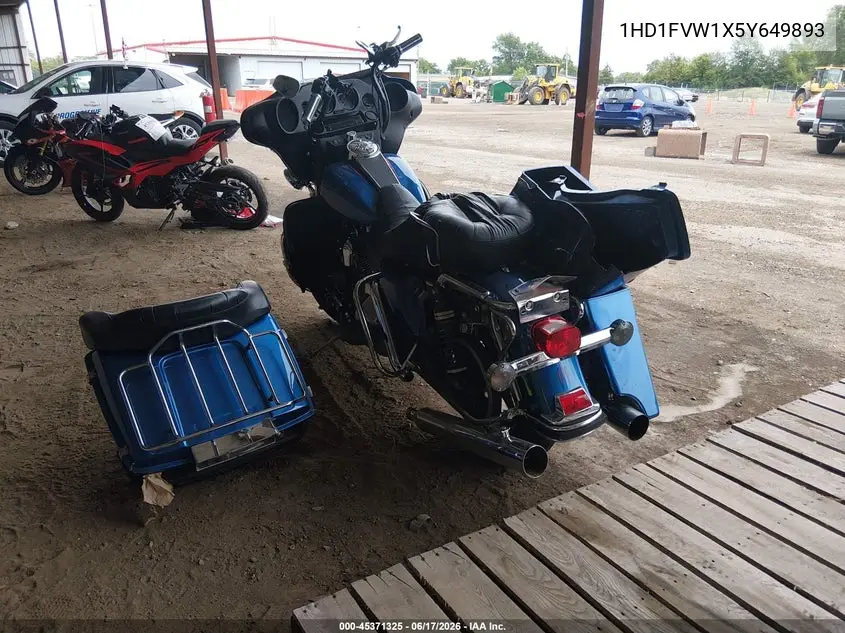 2005 Harley-Davidson Flhti VIN: 1HD1FVW1X5Y649893 Lot: 45371325