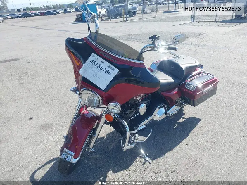 2006 Harley-Davidson Flhtcui VIN: 1HD1FCW386Y652573 Lot: 45186786