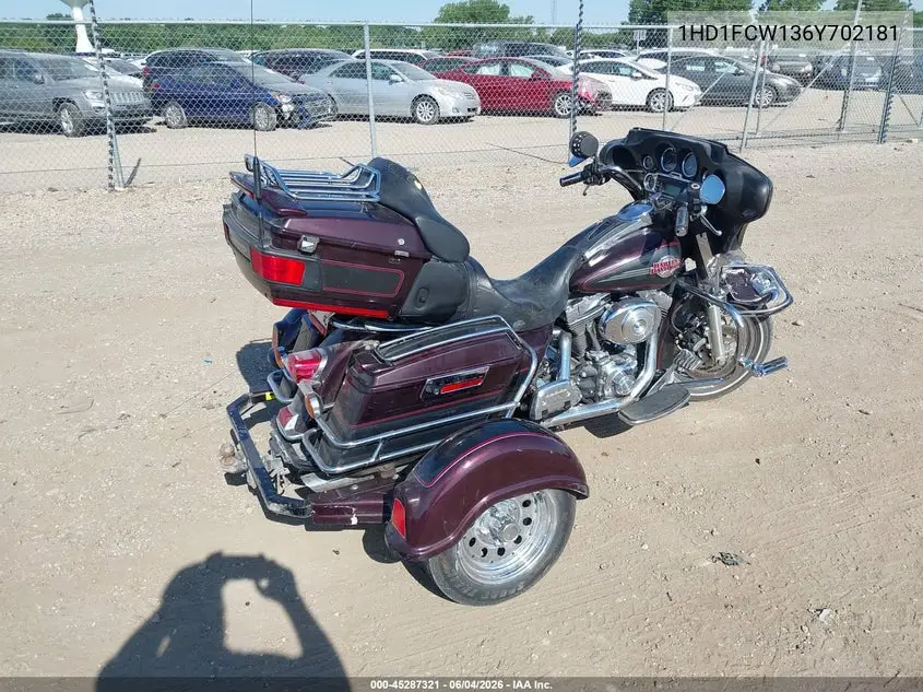 2006 Harley-Davidson Flhtcui VIN: 1HD1FCW136Y702181 Lot: 45287321