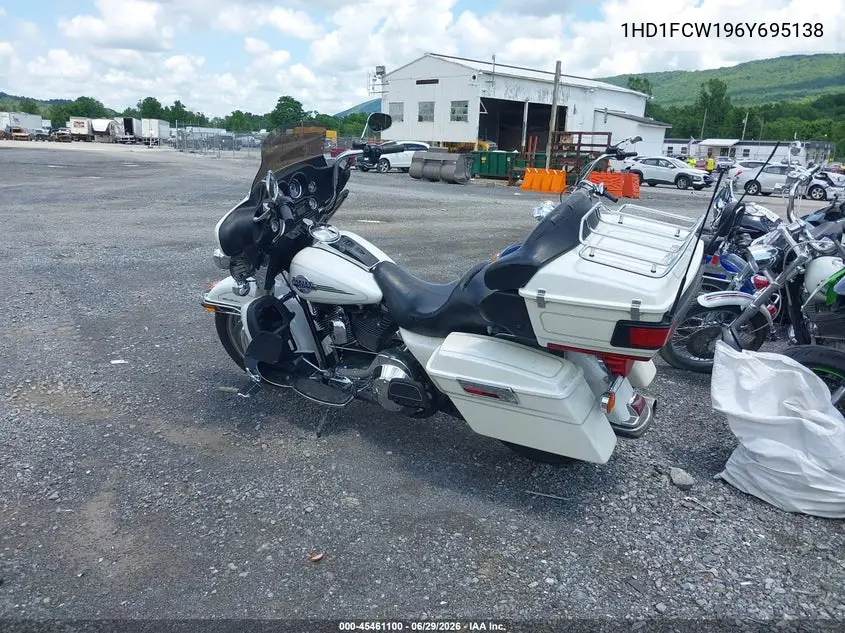 2006 Harley-Davidson Flhtcui VIN: 1HD1FCW196Y695138 Lot: 45461100