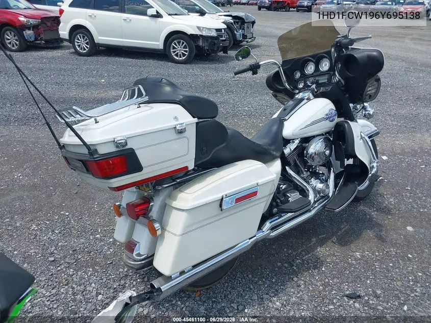 2006 Harley-Davidson Flhtcui VIN: 1HD1FCW196Y695138 Lot: 45461100