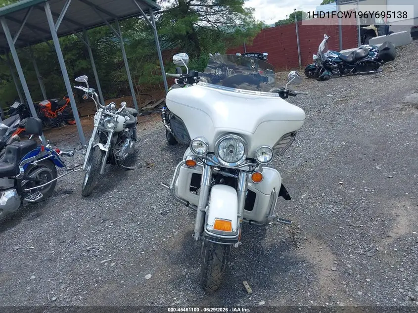 2006 Harley-Davidson Flhtcui VIN: 1HD1FCW196Y695138 Lot: 45461100
