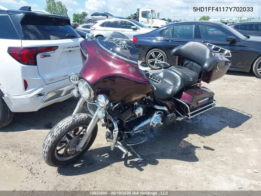 2007 Harley-Davidson Flht Classic VIN: 5HD1FF4117Y702033 Lot: 12632885
