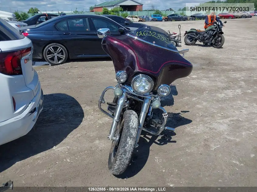 2007 Harley-Davidson Flht Classic VIN: 5HD1FF4117Y702033 Lot: 12632885