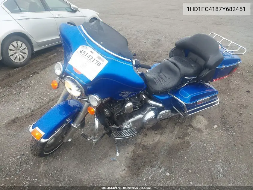 2007 Harley-Davidson Flhtcui VIN: 1HD1FC4187Y682451 Lot: 45142170