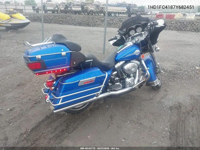 2007 Harley-Davidson Flhtcui VIN: 1HD1FC4187Y682451 Lot: 45142170