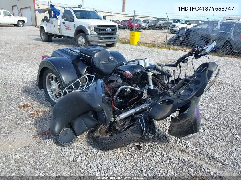 2007 Harley-Davidson Flhtcui VIN: 1HD1FC4187Y658747 Lot: 45418019