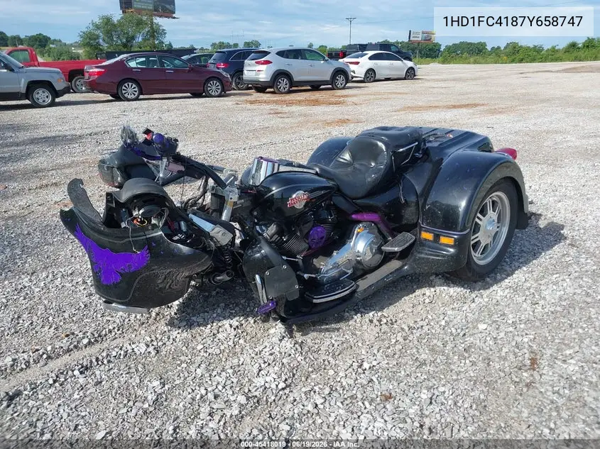 2007 Harley-Davidson Flhtcui VIN: 1HD1FC4187Y658747 Lot: 45418019