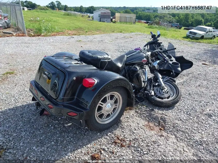 2007 Harley-Davidson Flhtcui VIN: 1HD1FC4187Y658747 Lot: 45418019