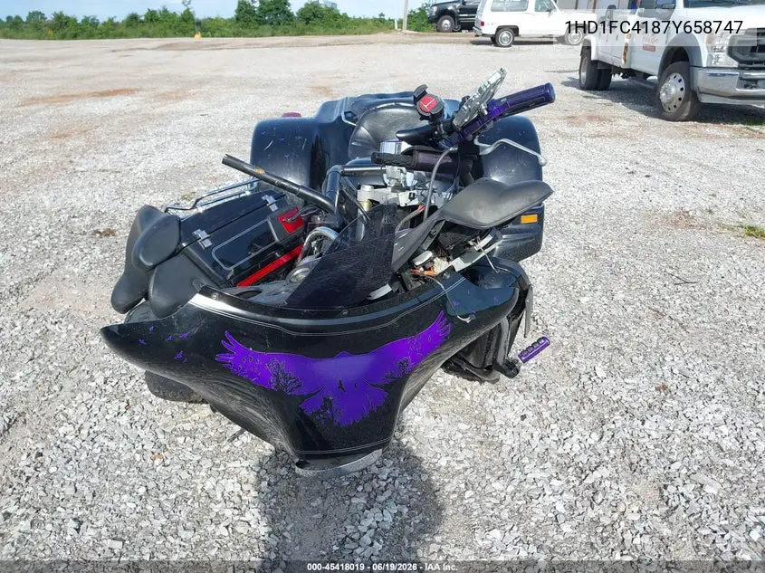 2007 Harley-Davidson Flhtcui VIN: 1HD1FC4187Y658747 Lot: 45418019