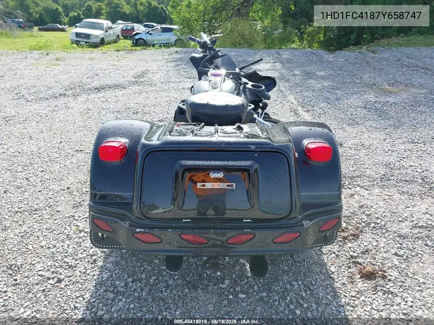 2007 Harley-Davidson Flhtcui VIN: 1HD1FC4187Y658747 Lot: 45418019