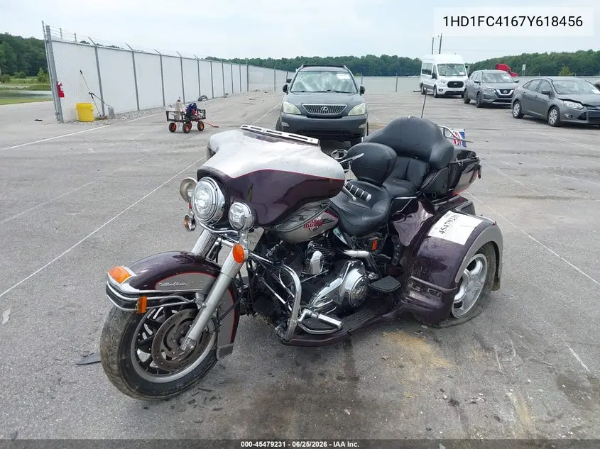 2007 Harley-Davidson Flhtcui VIN: 1HD1FC4167Y618456 Lot: 45479231