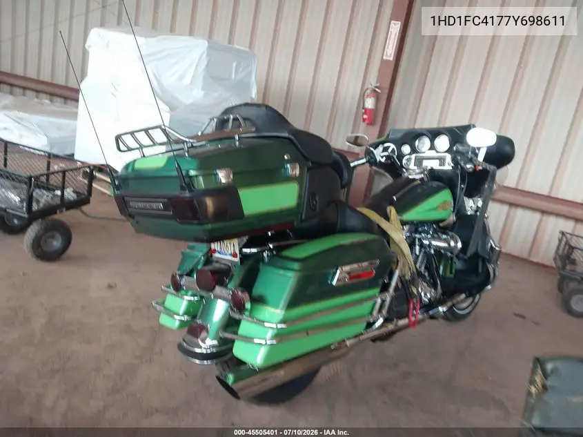2007 Harley-Davidson Flhtcui VIN: 1HD1FC4177Y698611 Lot: 45505401